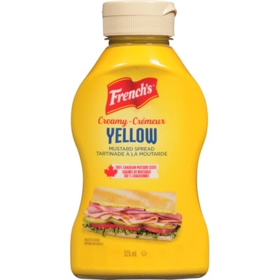 Frenchs Creamy Yellow Mustard 325 ml, $1.17/100ml