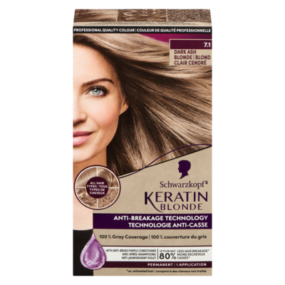 Schwarzkopf Permanent 7.1 Dark Ash Blonde 60 ml, $24.98/100ml