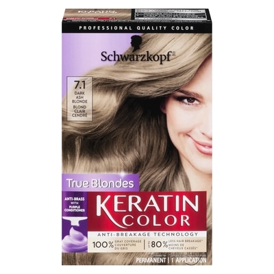 Schwarzkopf Permanent 7.1 Dark Ash Blonde 60 ml, $25.82/100ml
