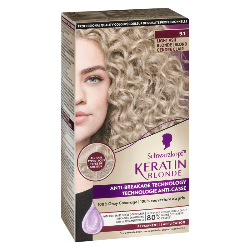 Professional Quality Colour 9.1 Light Ash Blonde