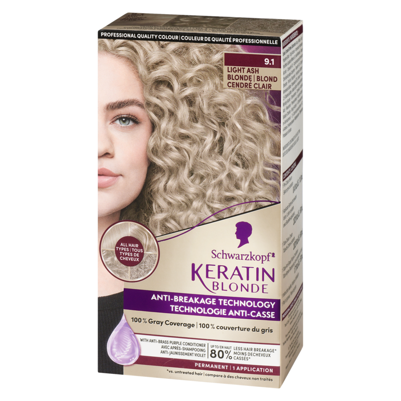 Professional Quality Colour 9.1 Light Ash Blonde