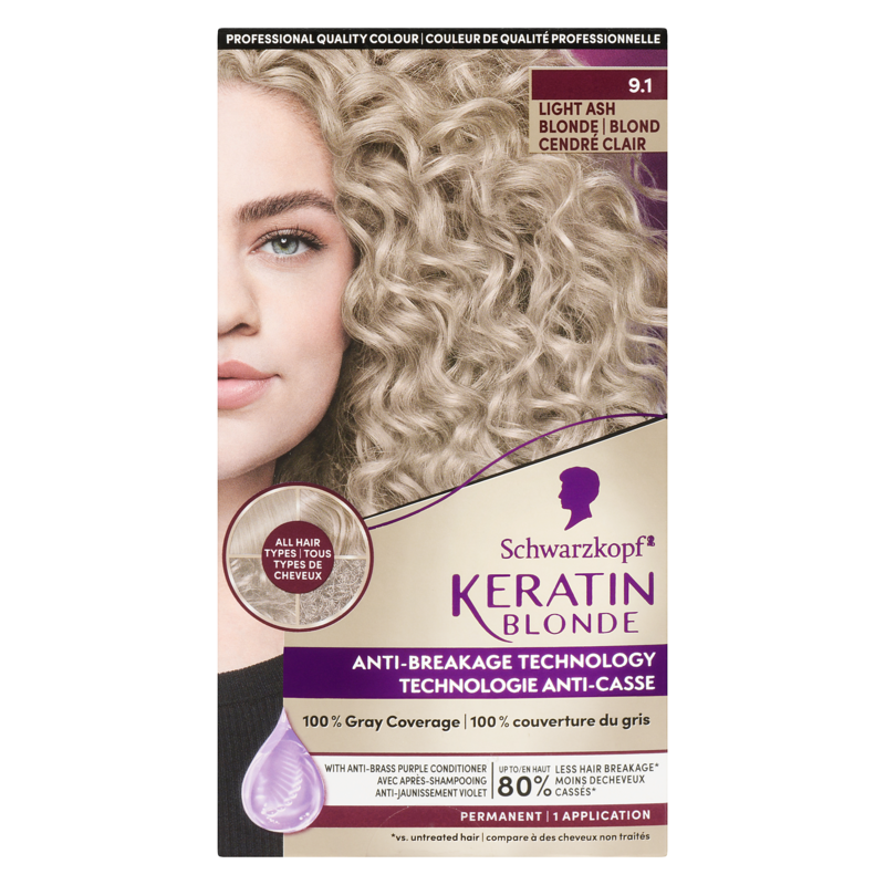 Professional Quality Colour 9.1 Light Ash Blonde