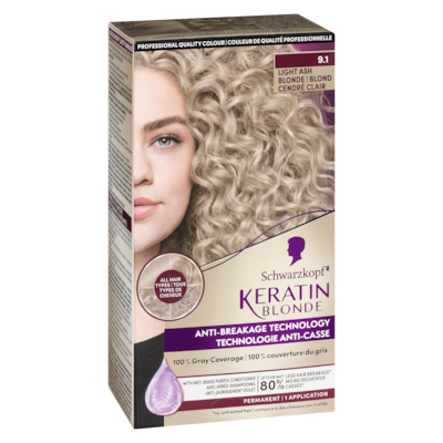 Couleur de qualité professionnelle 9.1 blond cendré clair