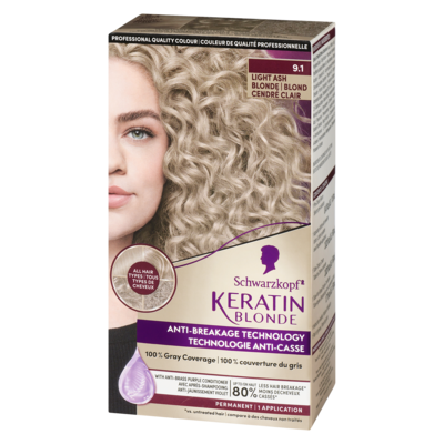 Couleur de qualité professionnelle 9.1 blond cendré clair