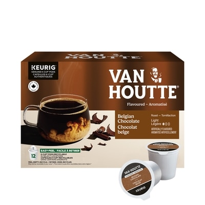 Van Houtte Van Houtte Chocolat belge capsules K-Cup de café, 12 unités, pour les cafetières Keurig 12 ea, 1,42 $/1ch