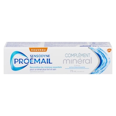 Sensodyne Proémail Complément minéral Action blanchissante douce 75 ml, 7,33 $/100ml