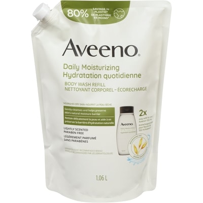 Aveeno Daily Moisturizing Body Wash Pouch 1.06 l, $1.79/100ml