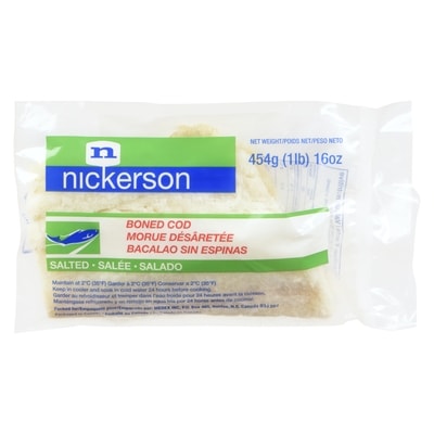 Nickerson Boned Cod, Salted 454 g, $1.54/100g