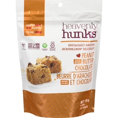 Heavenly Hunks Peanut Butter Chocolate Gluten-Free Bites 170 g, $3.82/100g