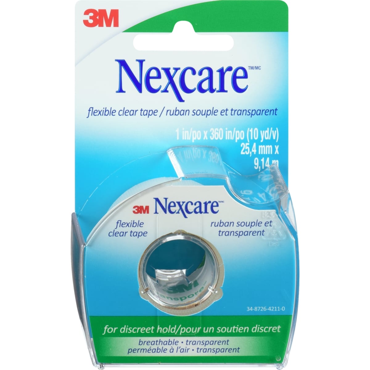Nexcare 25,4 Mm X 9,14 M Flexible Clear Tape 1 ea, $5.79/1ea