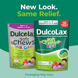 Dulcolax Soft Chews Kids, Laxative, Wild Berry - 15 ea | Zehrs
