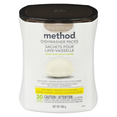 Method Dishwasher Detergent Lemon Mint 30 ea, $0.47/1ea