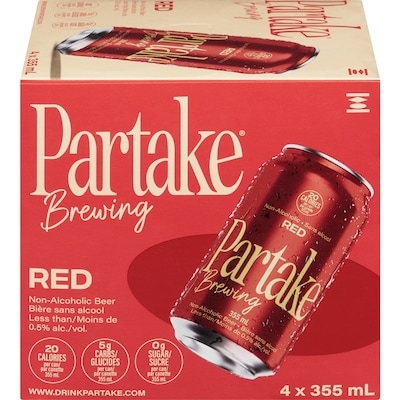 Partake Craft Non-Alcoholic Beer Red 4x355.0 ml, $0.56/100ml