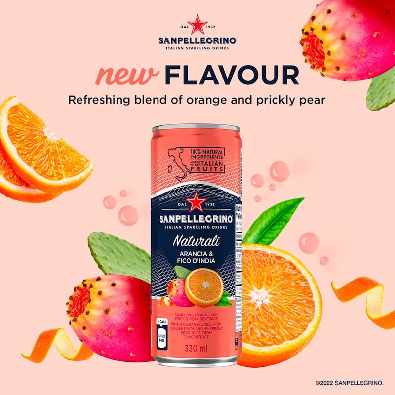 Arancia and Fico d'India Sparkling Fruit Beverage