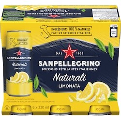 San Pellegrino Limonata Italian Sparkling Fruit Beverage - 6x330.0