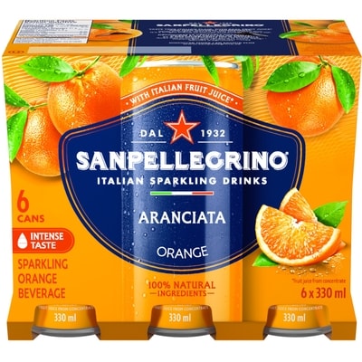 San Pellegrino Aranciata Italian Sparkling Fruit Beverage 6x330.0 ml, $0.39/100ml