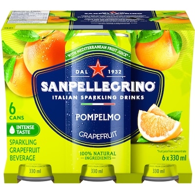 SanPellegrino Boisson pétillante aux fruits italienne Pompelmo 6x330.0 ml, 0,39 $/100ml