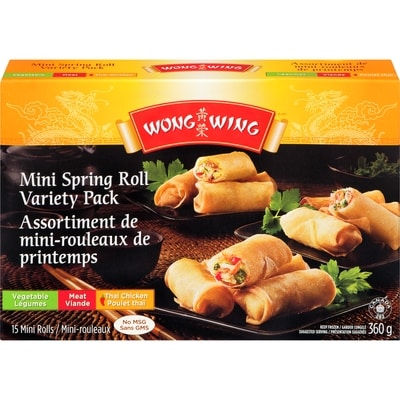 Wong Wing Spring Rolls Mini 360 g, $2.50/100g