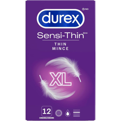 Durex Sensi-Thin Extra Large Latex Condoms 12 ea, $1.12/1ea