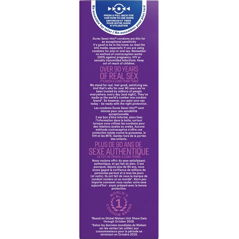 Sensi-Thin Extra Large Latex Condoms