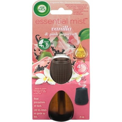 Air Wick Essential Mist Fragrance Oil Diffuser, Vanilla & Pink Papaya, 1 Refill, Air Freshener 20 ml, $24.95/100ml