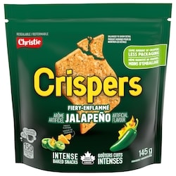 Christie Craquelins CRISPERS jalapeño enflammé, c'est un chip ou un craquelin? 145 g, 2,07 $/100g