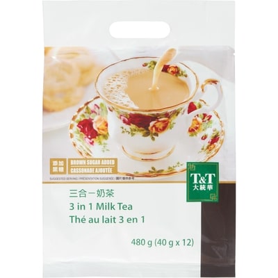 T&T 3 in 1 Milk Tea 480 g, $1.04/100g