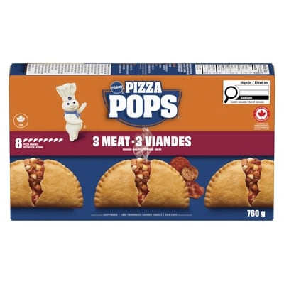 Pizza Pops 3 Meat ,8ct