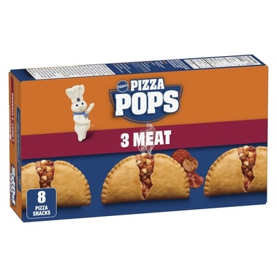 Pillsbury Pizza Pops 3 viandes, 8ct 760 g, 1,18 $/100g