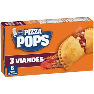 Pillsbury Pizza Pops 3 viandes, 8ct 760 g, 1,18 $/100g