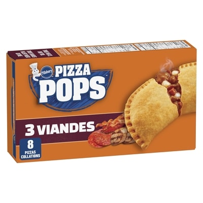 Pillsbury Pizza Pops 3 viandes, 8ct 760 g, 1,18 $/100g