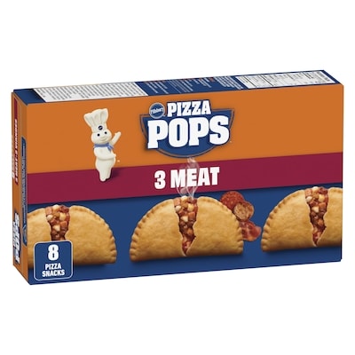 Pillsbury Pizza Pops 3 viandes, 8ct 760 g, 1,18 $/100g