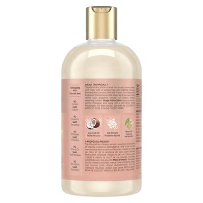Shampooing boucles et brillance à la noix de coco et hibiscus