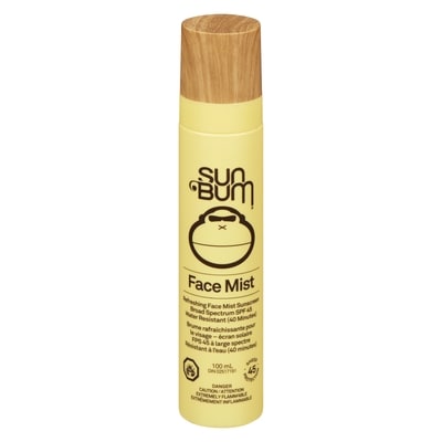 Sun Bum Brume rafraîchissante pour le visage - écran solaire fps 45 à large spectre 100 ml, 18,70 $/100ml