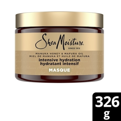 Shea Moisture Masque capillaire hydratation intense au miel de Manuka 326 g, 3,37 $/100g