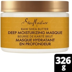 Shea Moisture Masque de Traitement Capillaire Hydratant en Profondeur Beurre de Karité Brut 326 g, 5,52 $/100g