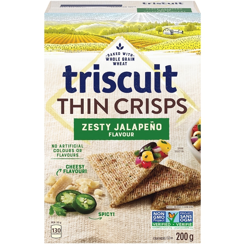 TRISCUIT Thin Crisps Zesty Jalepeno Crackers