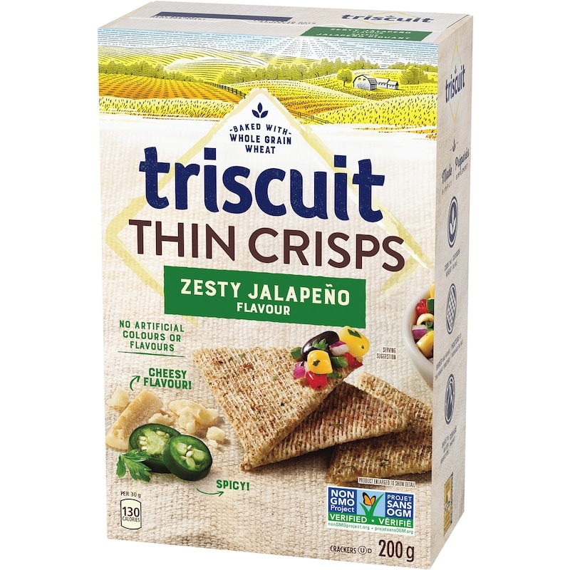 TRISCUIT Thin Crisps Zesty Jalepeno Crackers