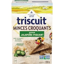 Triscuit TRISCUIT minces et croquants, jalapeno piquant craquelins 200 g, 2,25 $/100g