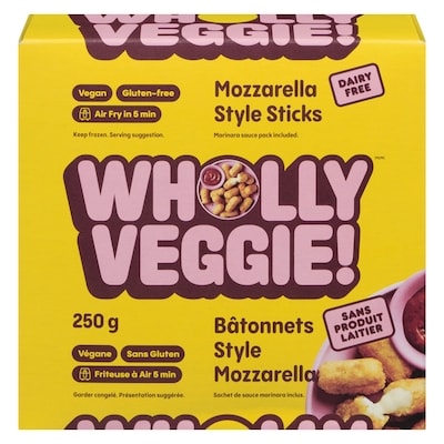 Wholly Veggie Mozzarella Sticks 283 g, $3.00/100g