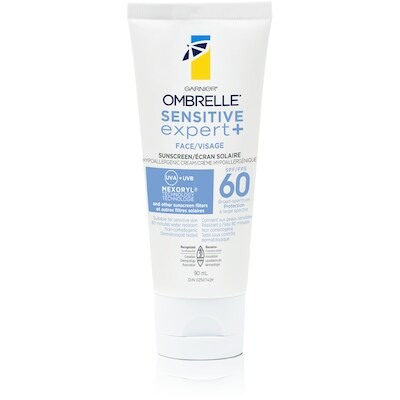 Garnier Sensitive Expert + Hypoallergenic Cream Face Sunscreen Spf 60 Broad-Spectrum Protection 90 ml, $23.33/100ml