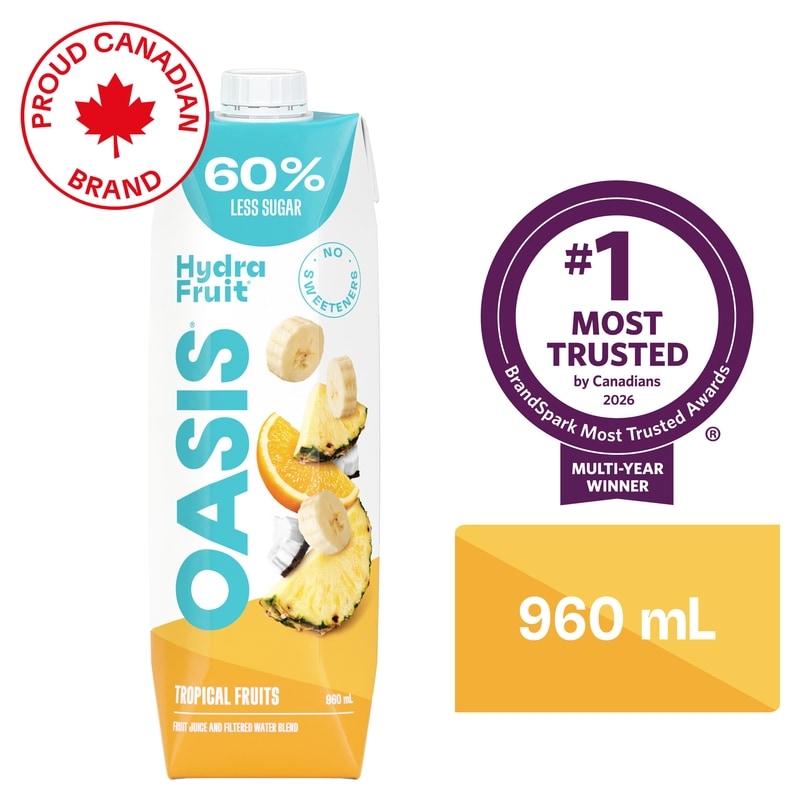 Oasis HydraFruit Tropical Fruits Beverage - 960 ml | Loblaws