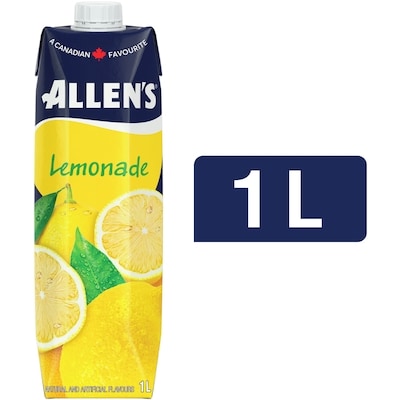 Allen's Lemonade 1 l, $0.30/100ml