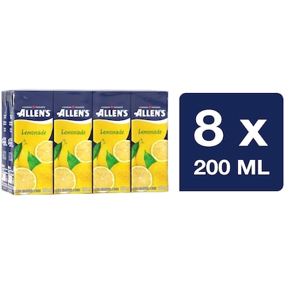 Allen's Lemonade Juice Boxes 8x200.0 ml, $0.24/100ml