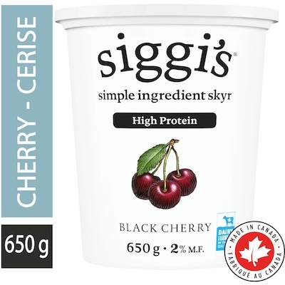siggi's Yogurt Cherry 2% 650 g, $1.15/100g