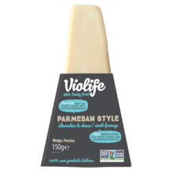 Violife Simili fromage style parmesan portion 150 g, 5,66 $/100g