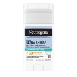 Neutrogena Mineral Ultra Sheer Dry-Touch Face & Body Stick SPF 50 42 g, $46.40/100g