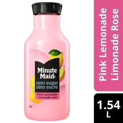 Minute Maid Zero Sugar Pink Lemonade Bottle 1.54 l, $0.36/100ml