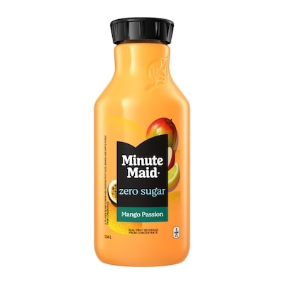 Minute Maid Zero Sugar Mango Passion Bottle 1.54 l, $0.31/100ml
