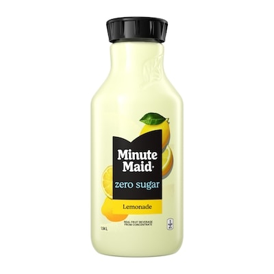 Minute Maid Zero Sugar Lemonade Bottle 1.54 l, $0.26/100ml